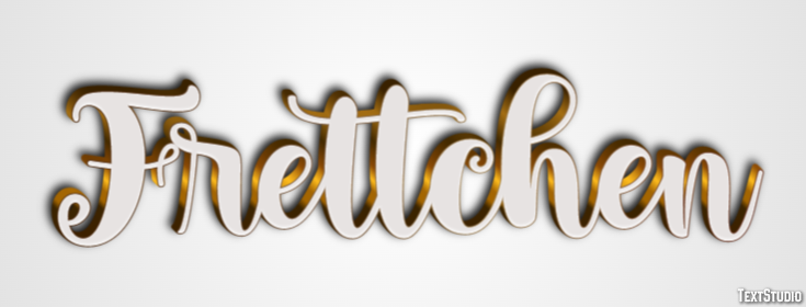 Frettchen Efeito do texto