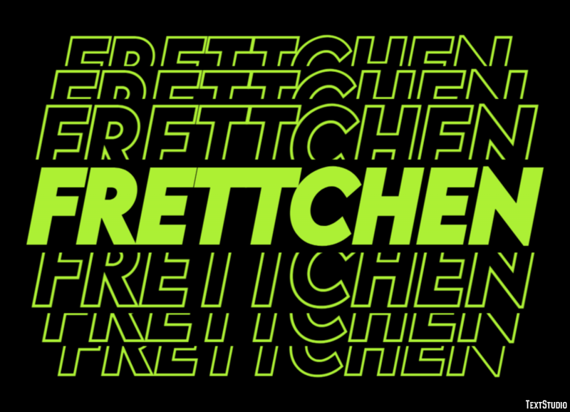Frettchen Efeito de texto