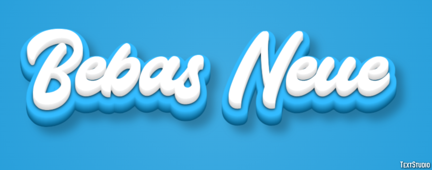 Bebas Neue テキスト効果