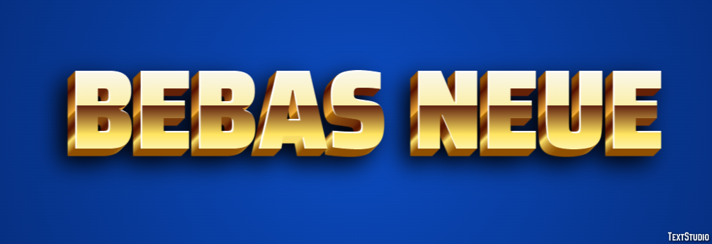 Bebas Neue テキスト効果