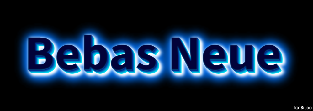 Bebas Neue Tekst Effect