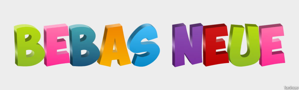 Bebas Neue テキスト効果