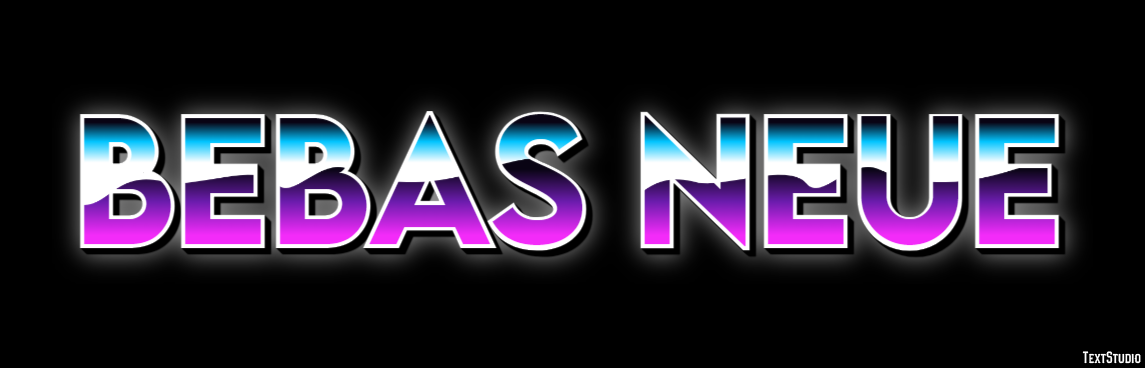 Bebas Neue テキスト効果