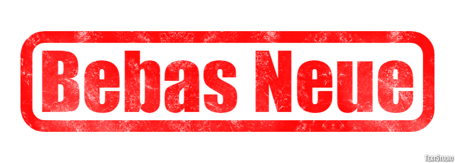 Bebas Neue テキスト効果