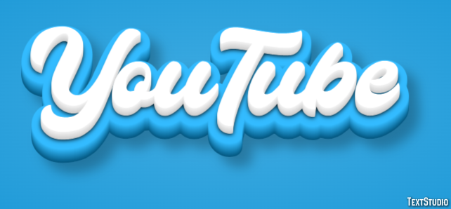 YouTube Effet de texte