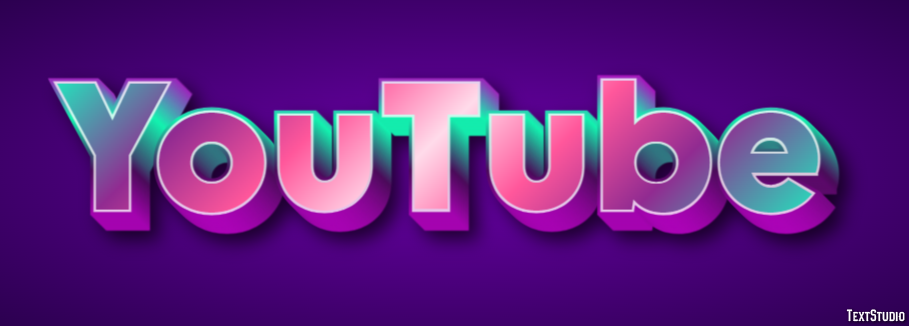 YouTube Effet de texte