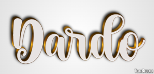 Dardo Efecto de texto