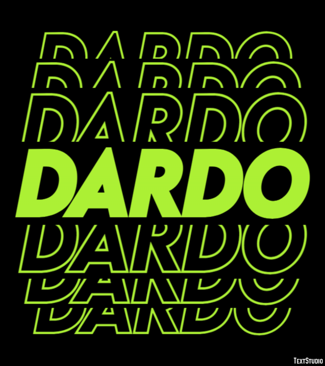 Dardo Efecto de texto