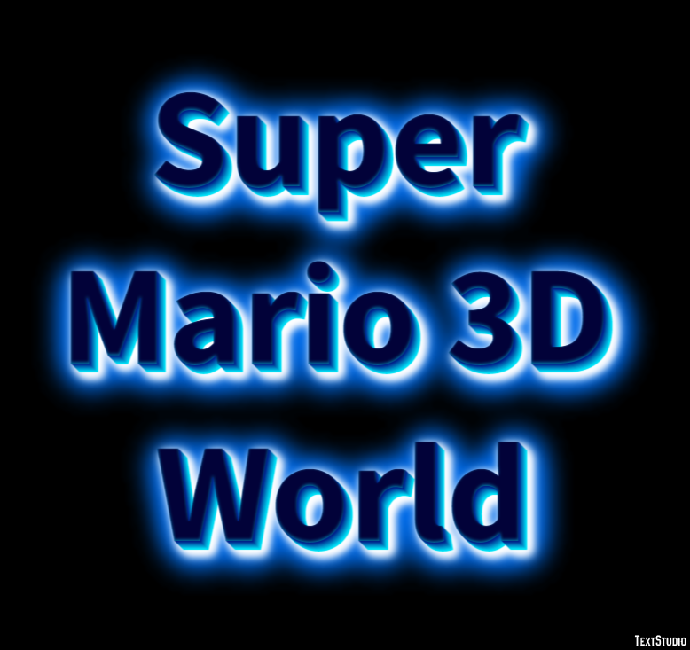 Super Mario 3D World Texteffekt