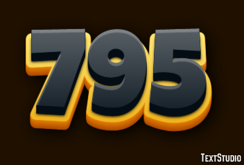 795 Эффект текста