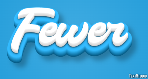 Fewer Text Effect