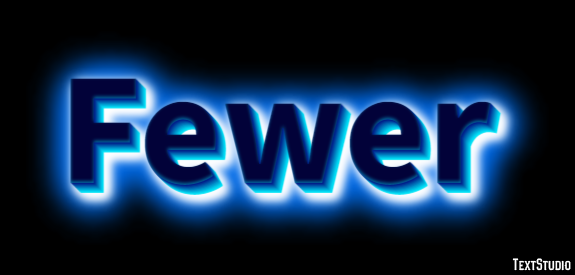 Fewer Efecto de Texto