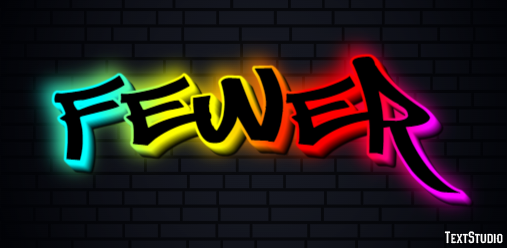 Fewer Text Effect