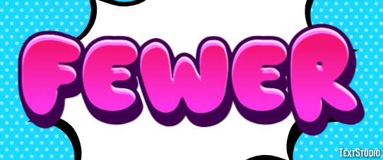 Fewer Эффект текста