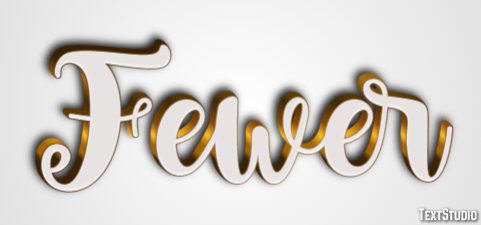 Fewer Efecto de Texto
