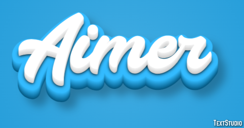 Aimer Effetto testo
