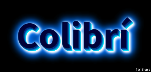 Colibrí Text Effect