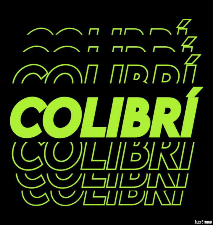 Colibrí Effet de texte