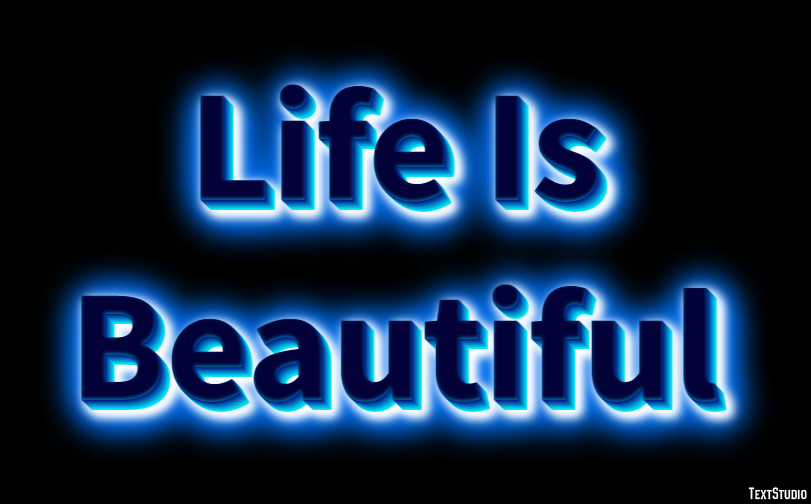 Life Is Beautiful Text Effect