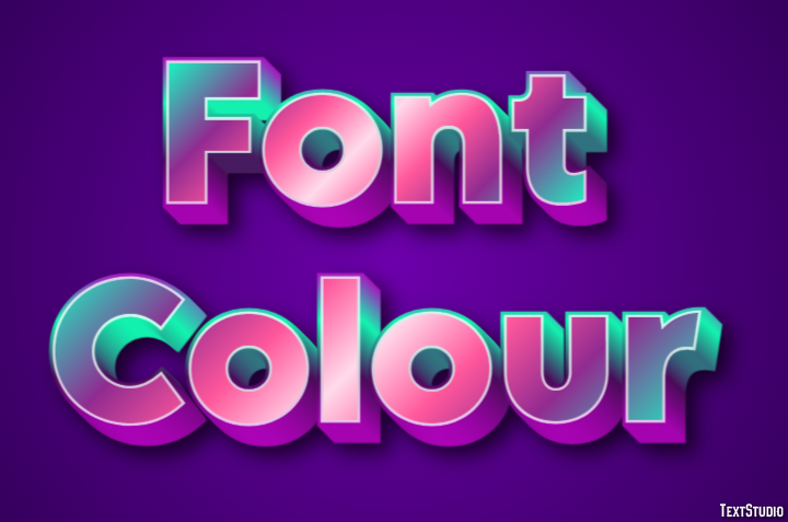 Font Colour Metin Efekti