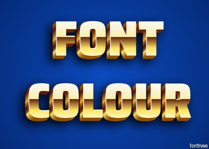 Font Colour Metin Efekti