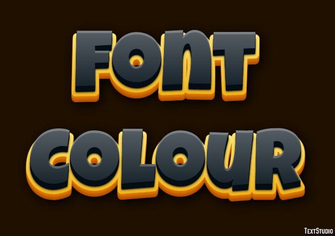 Font Colour テキスト効果