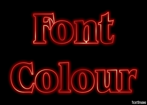 Font Colour Efekt tekstowy