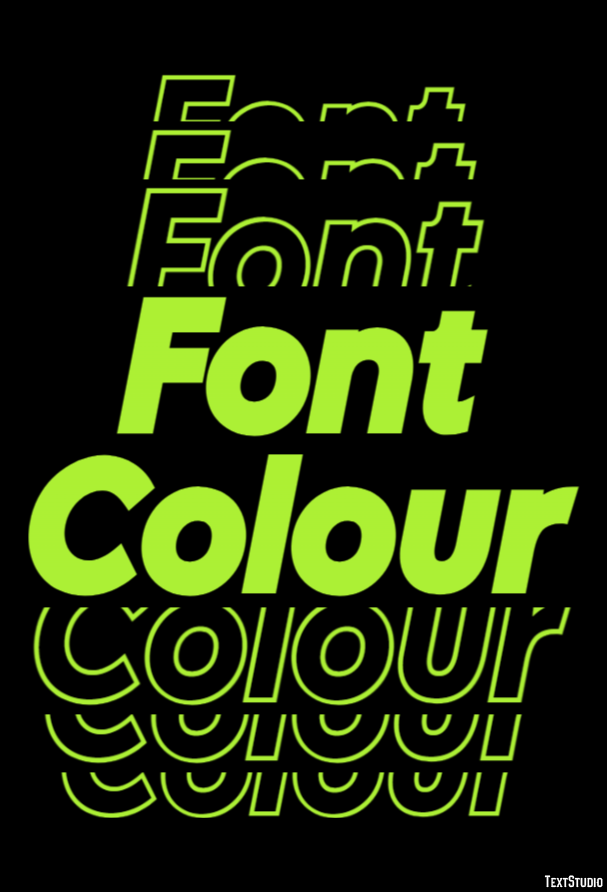 Font Colour Efekt tekstowy