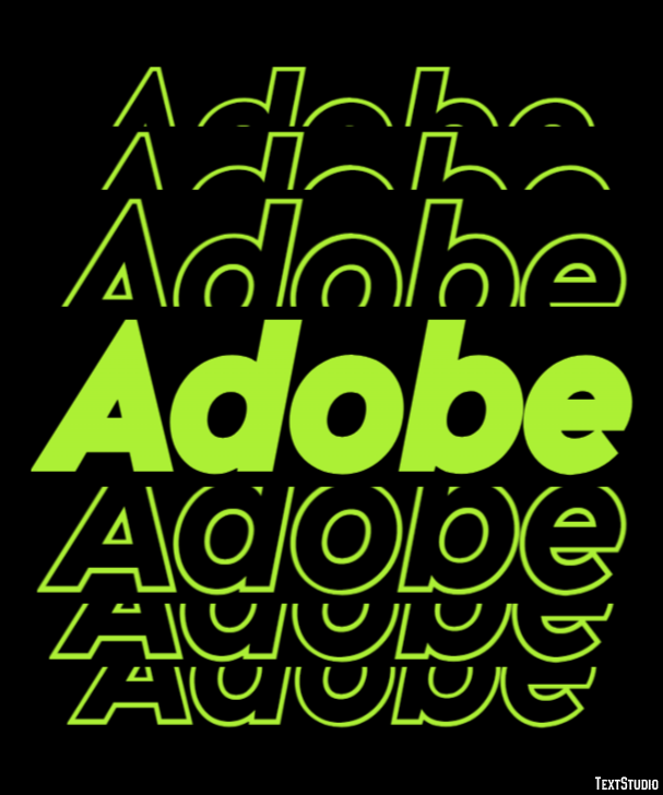 Adobe Efeito de texto