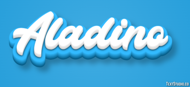 Aladino Efecto de Texto