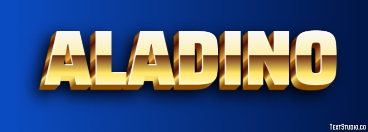Aladino Efecto de Texto