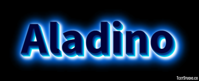 Aladino Efecto de Texto