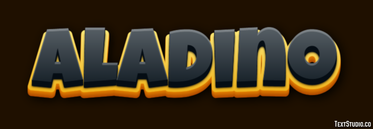 Aladino Efecto de Texto