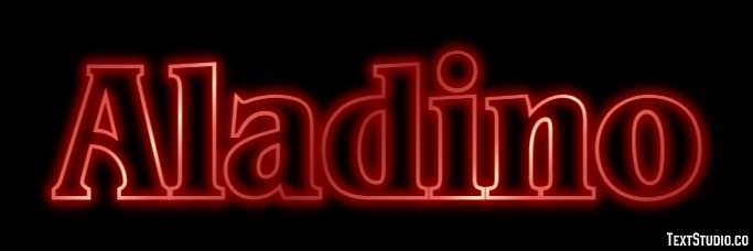Aladino Text effect