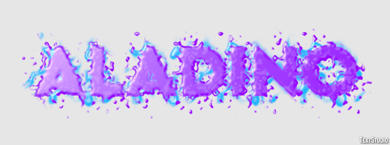 Aladino Efecto de Texto