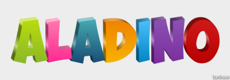 Aladino Text effect