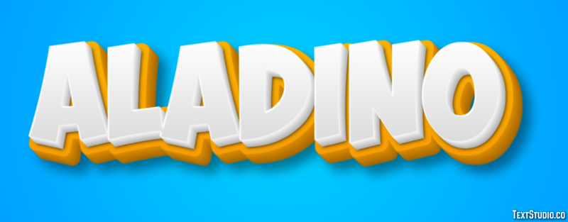 Aladino Text effect
