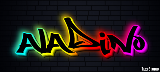 Aladino Text effect