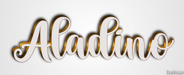 Aladino Efecto de Texto