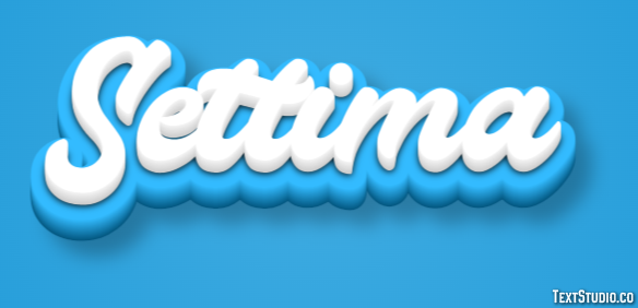 Settima Effetto testo