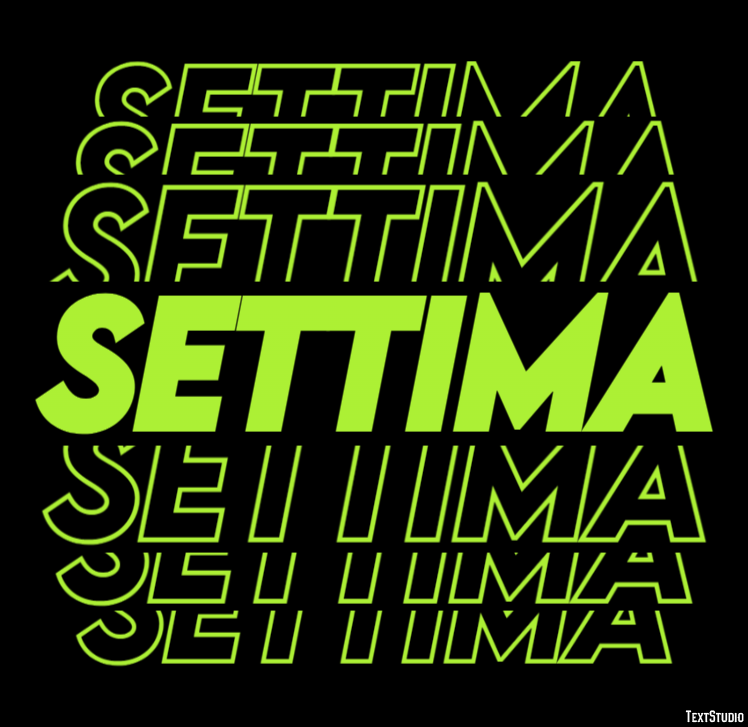 Settima Tekst Effect
