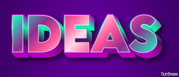 Ideas Text Effect