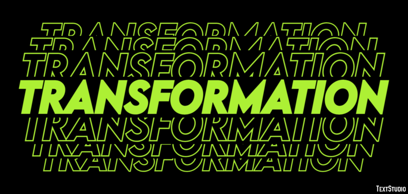 Transformation Эффект текста