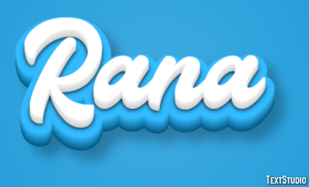 Rana Efecto de Texto