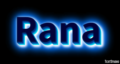 Rana Efeito de texto