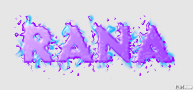 Rana Efeito de texto