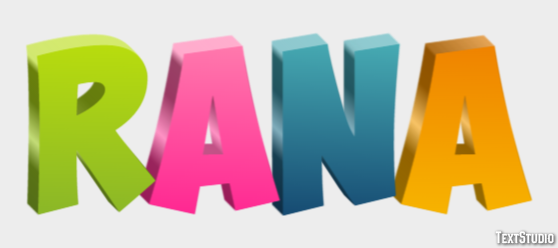 Rana テキスト効果