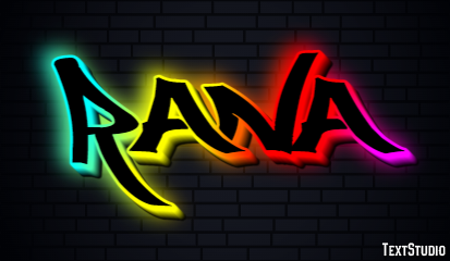 Rana Efecto de Texto