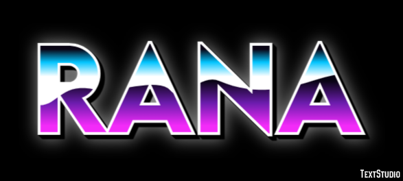 Rana Efeito de texto