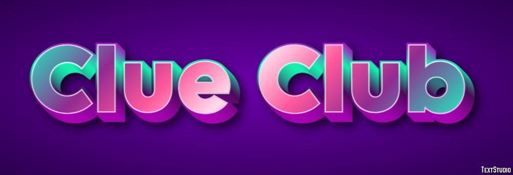 Clue Club Text effect